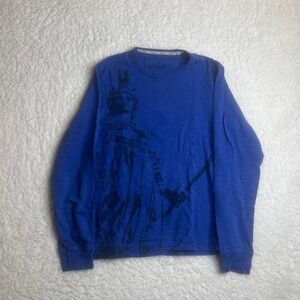 Y2K guess jeans men's blue long sleeve grunge goth skater 2000s‎